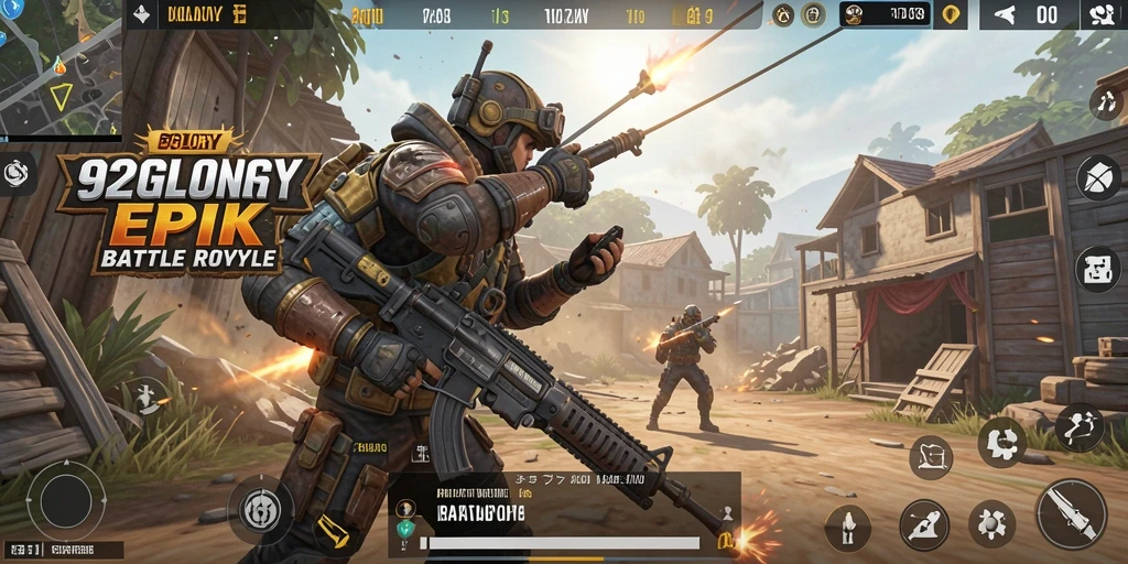 Tampilan gameplay seru dalam 92GLORY yang penuh tindakan.