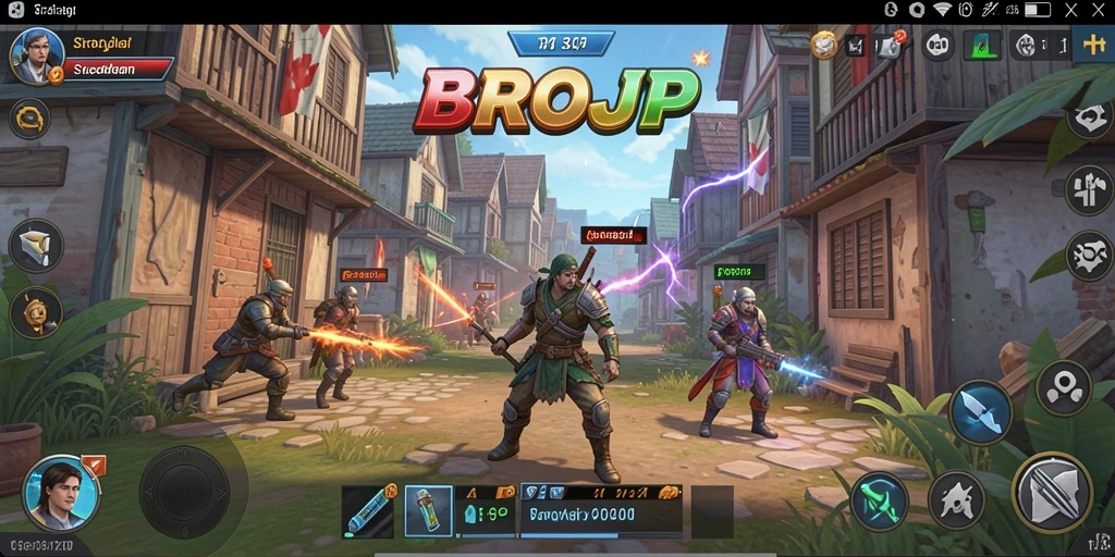 Tampilan menarik dari gameplay strategis BROJP yang mendebarkan.