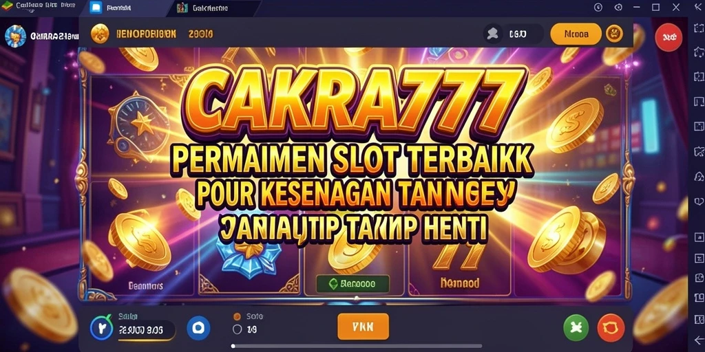 Tampilan menarik dari gameplay CAKRA777 dengan slot beragam tema.