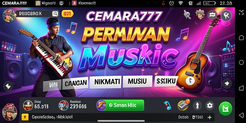 Screenshot gameplay CEMARA777 menampilkan keseruan bermain musik.