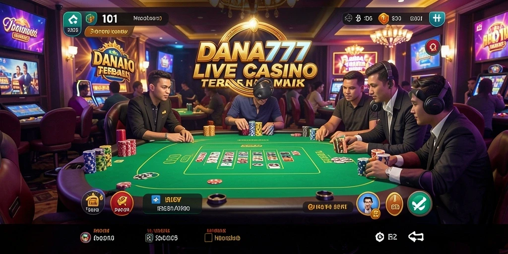 Tampilan menakjubkan dari gameplay Live Casino DANA777.
