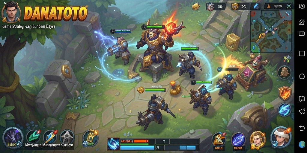Tampilan gameplay <strong>DANATOTO</strong> yang penuh aksi dan strategi.