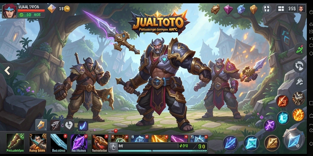 Tampilan gameplay seru di dunia ARPG JUALTOTO.