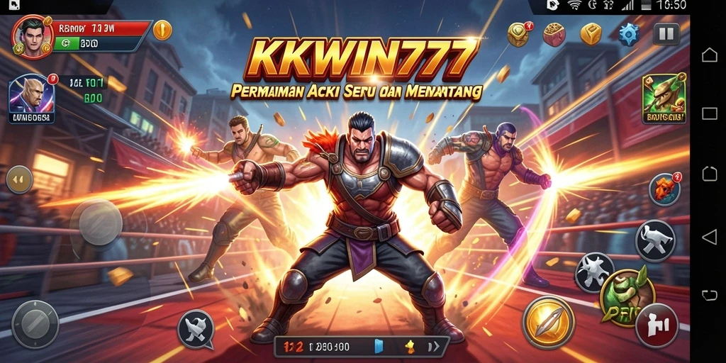 Screenshot KKWIN777 menunjukkan aksi menegangkan dalam permainan.