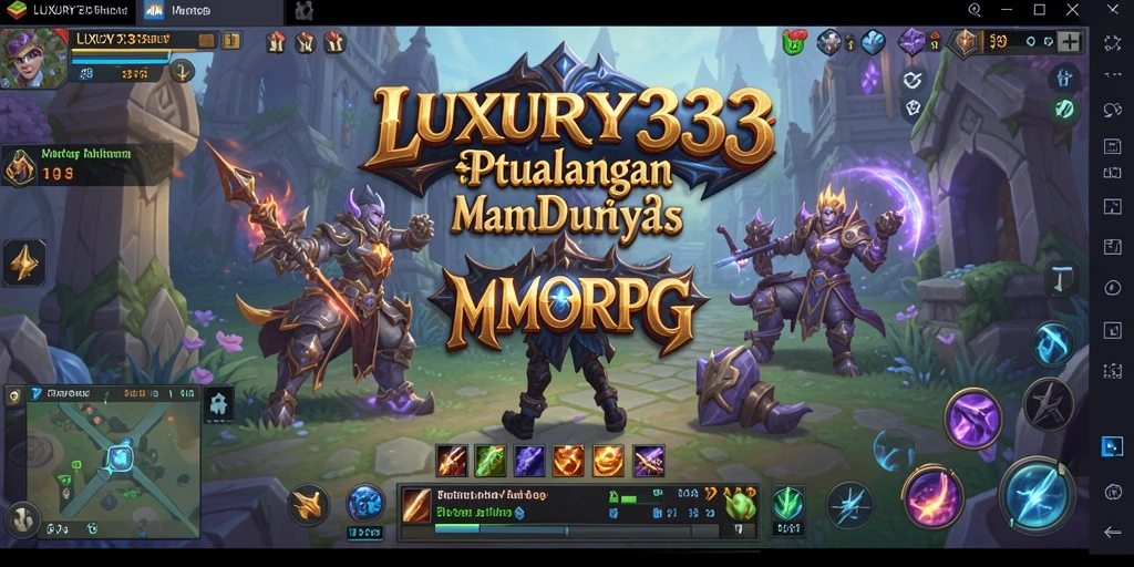 Tampilan gameplay <strong>LUXURY333</strong> yang menakjubkan dalam dunia MMORPG.