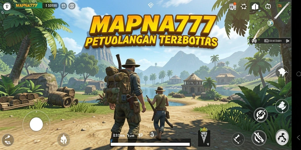 Screenshot gameplay MAPNA777 menunjukkan eksplorasi dunia terbuka yang menakjubkan.
