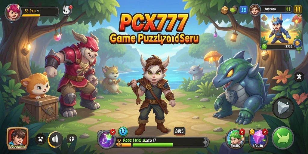Tampilan gameplay menarik PCX777 dengan level Puzzle yang menantang.
