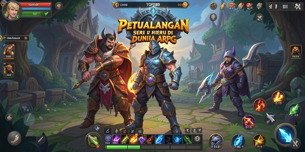 Tampilan gameplay seru di dunia petualangan ARPG.